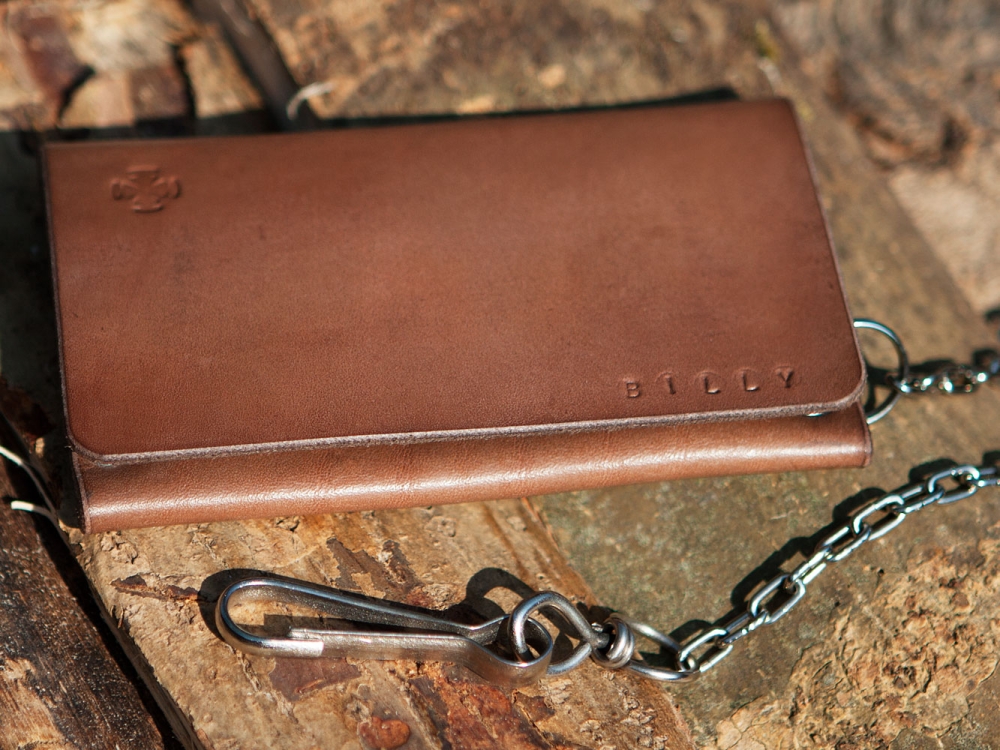 Billy, Unieke handgemaakt Wallet, iDOON, Paulus, leer en canvas