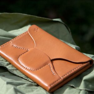 Unieke handgemaakte Paspoort Etui, iDOON, leer en canvas, Paulus