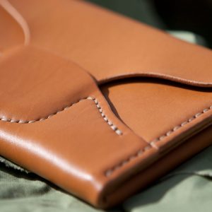Unieke handgemaakte Paspoort Etui, iDOON, leer en canvas, Paulus