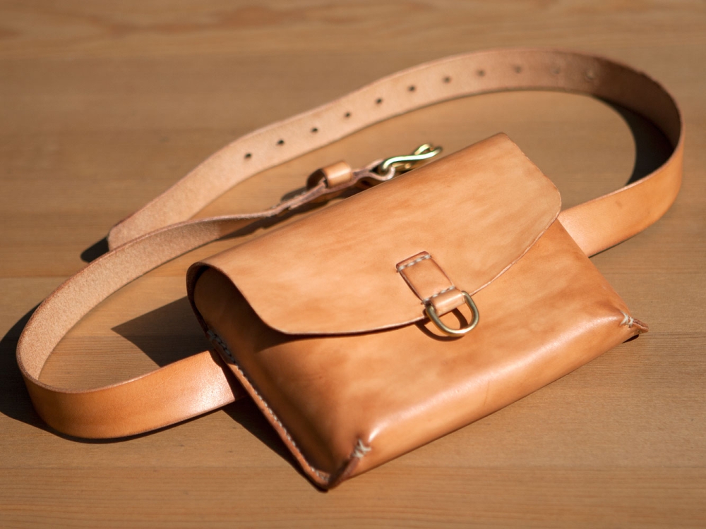 Heuptas, , Unieke handgemaakte leren tas, functioneel en mooi - iDOON, Paulus, leer en canvas