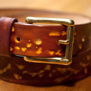 Riem Steen, Unieke handgemaakte leren riem, functioneel en mooi - iDOON, Paulus, leer en canvas