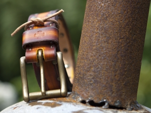 Riem Rock&Rivet, Unieke handgemaakte leren riem, functioneel en mooi - iDOON, Paulus, leer en canvas