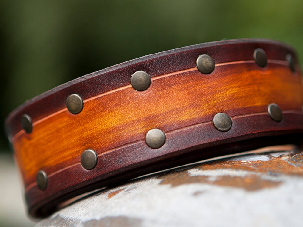 Riem Rock&Rivet, Unieke handgemaakte leren riem, functioneel en mooi - iDOON, Paulus, leer en canvas