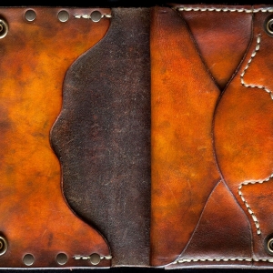 Biker Wallet Rock&Rivet, Unieke handgemaakte leren wallet, functioneel en mooi - iDOON, Paulus, leer en canvas
