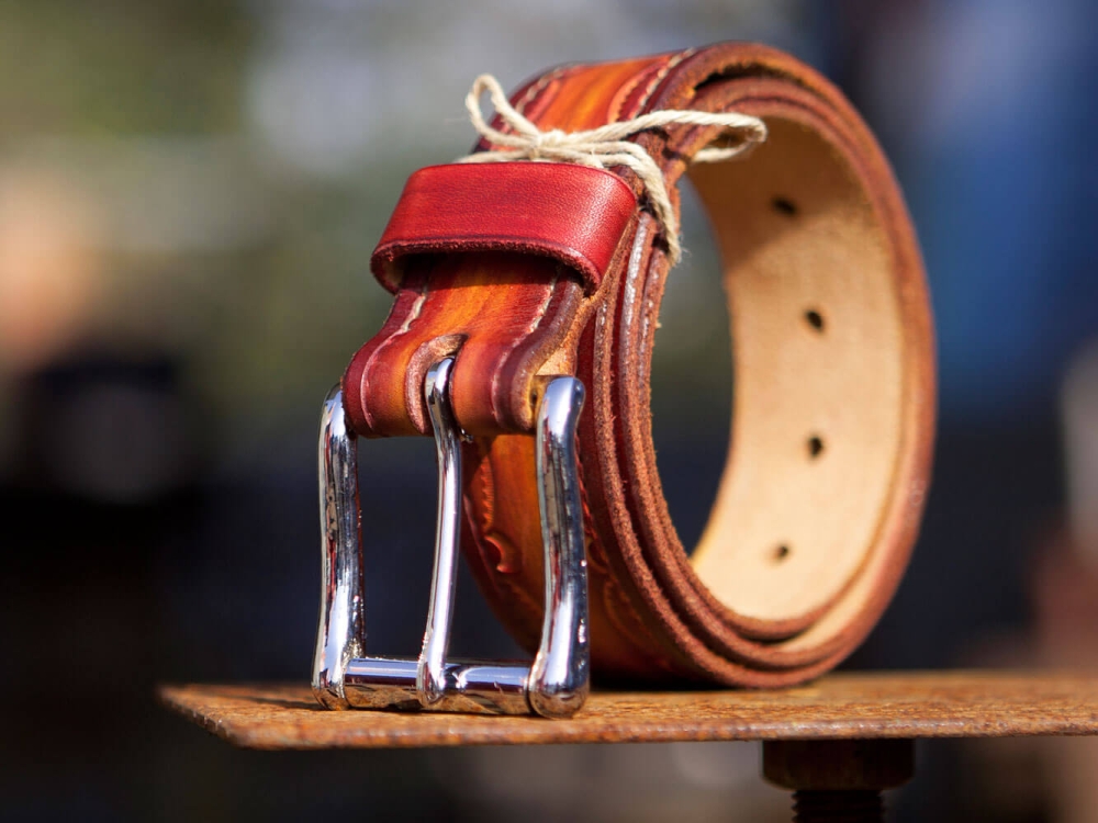 Riem Country, Unieke handgemaakte leren riem, functioneel en mooi - iDOON, Paulus, leer en canvas