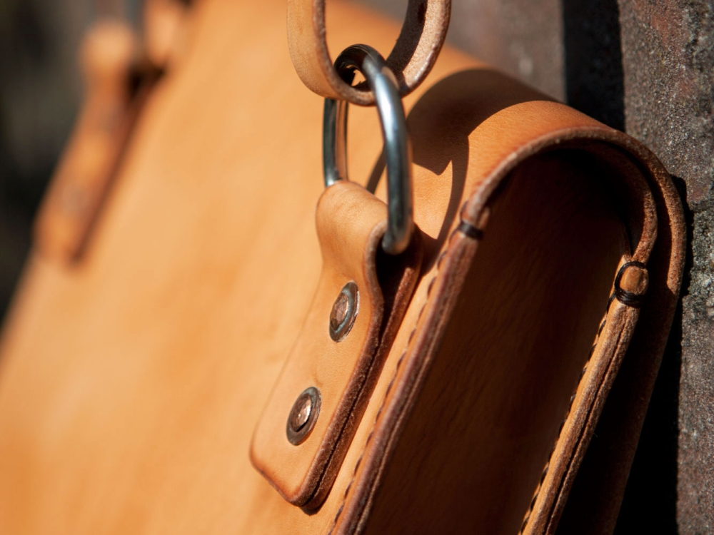 Satchel, Unieke handgemaakte schoudertas, iDOON, Paulus, leer en canvas