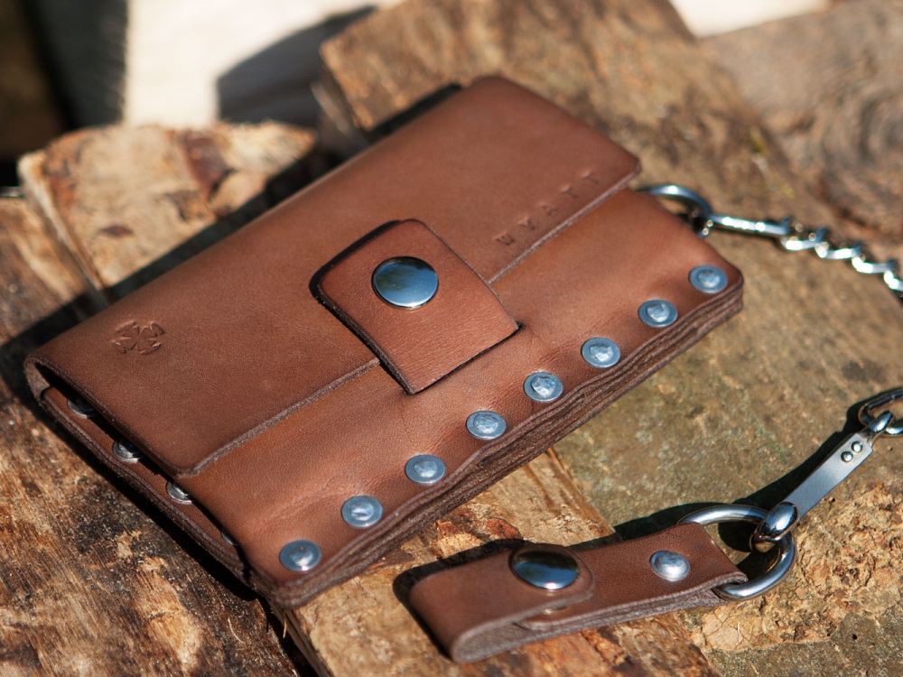 Wyatt, Unieke handgemaakt Wallet, iDOON, Paulus, leer en canvas