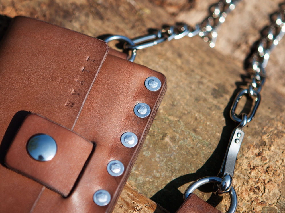 Wyatt, Unieke handgemaakt Wallet, iDOON, Paulus, leer en canvas
